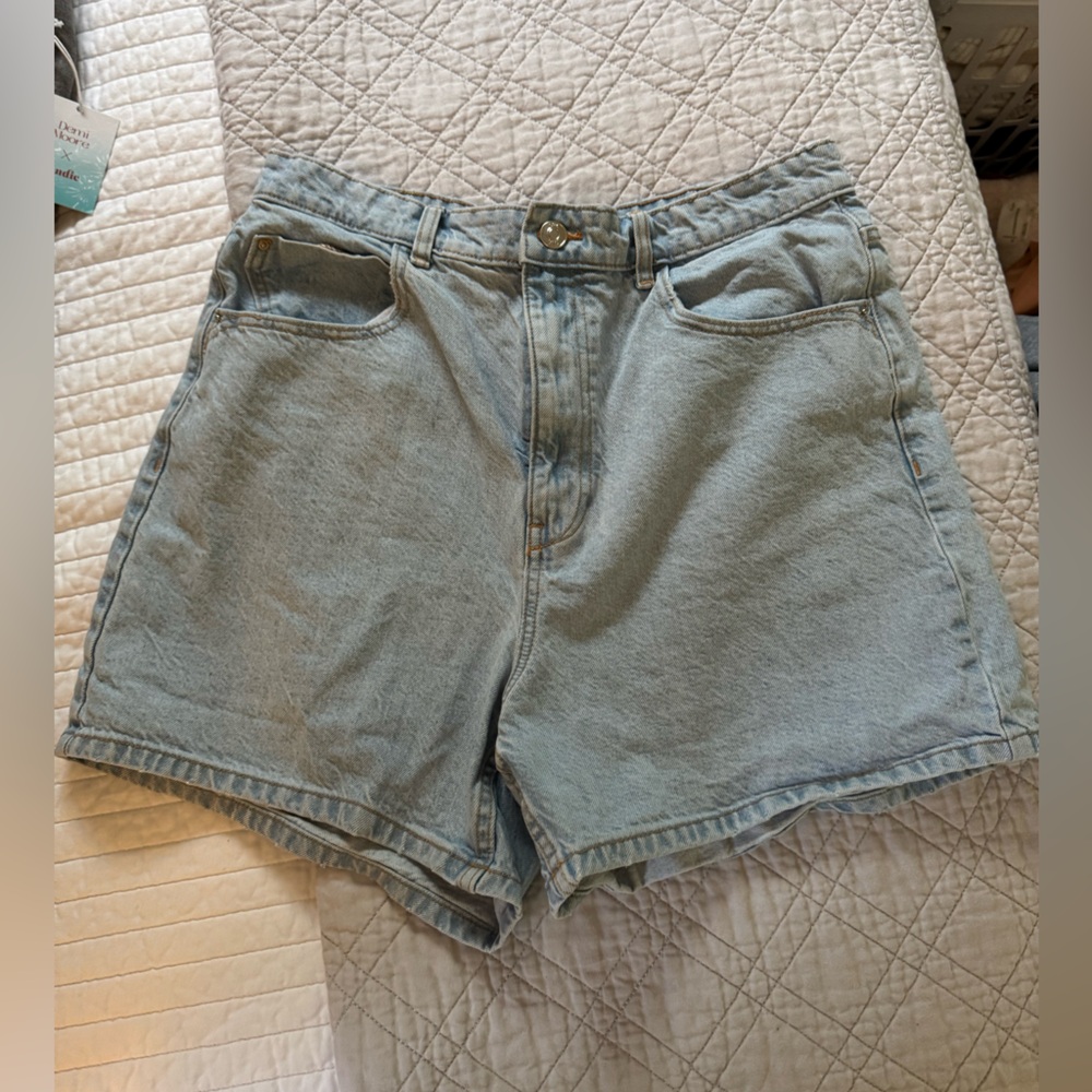 Zara Light Blue Jean Shorts